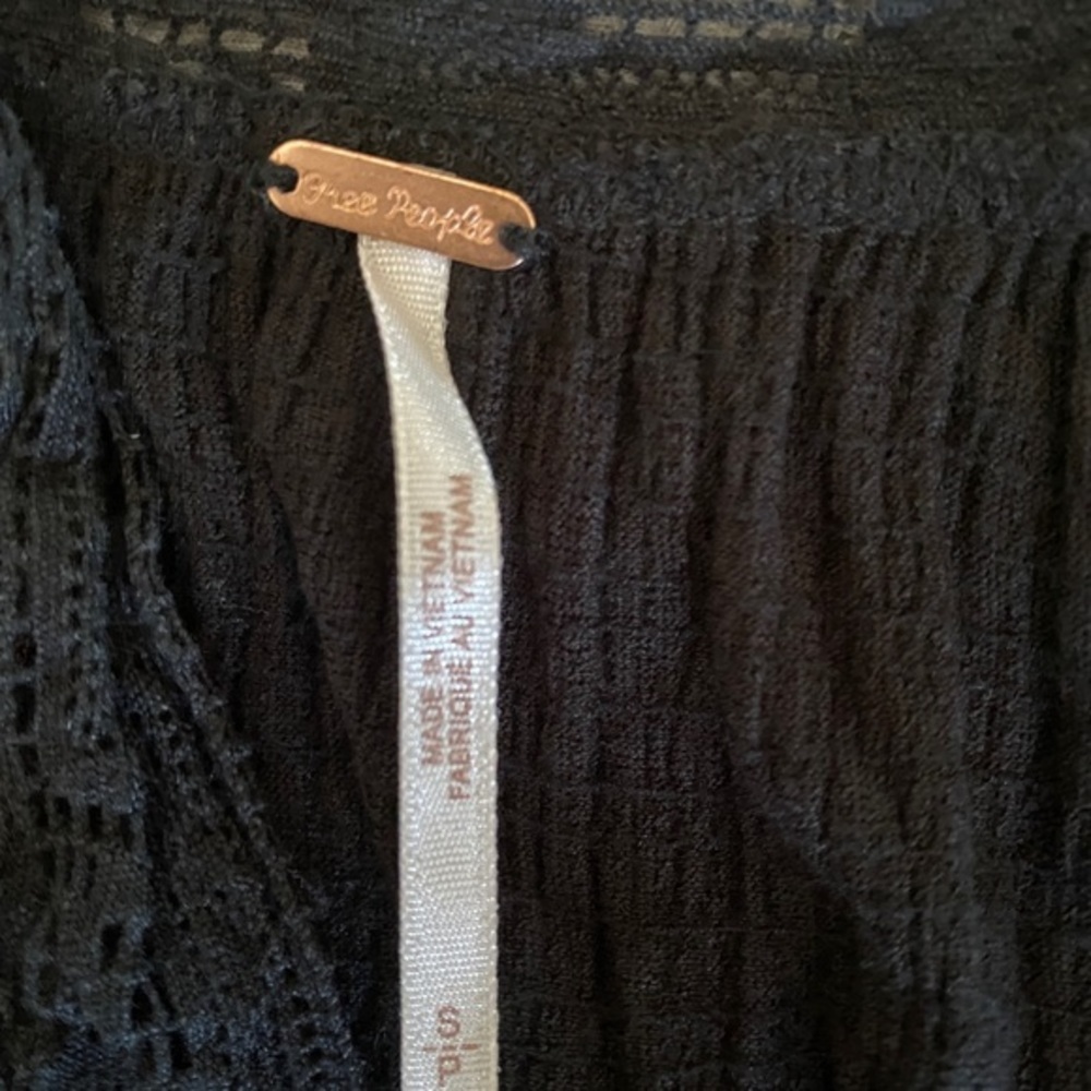 Free People black mini sundress - Picture 6 of 6